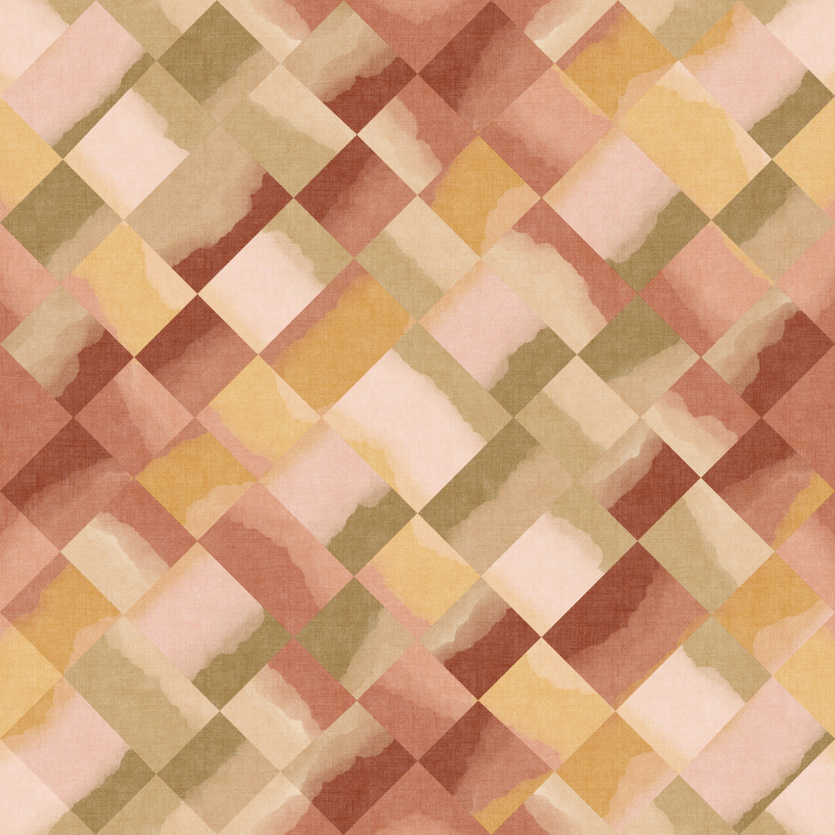Relax Sunset Painted Checker Wallpaper⁠ in your room — zoomed
