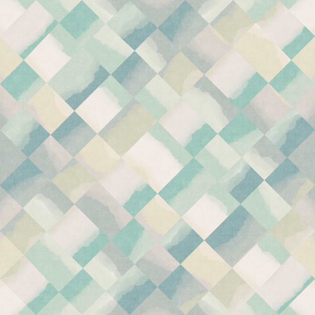 Relax Watery Painted Checker Wallpaper⁠ in your room