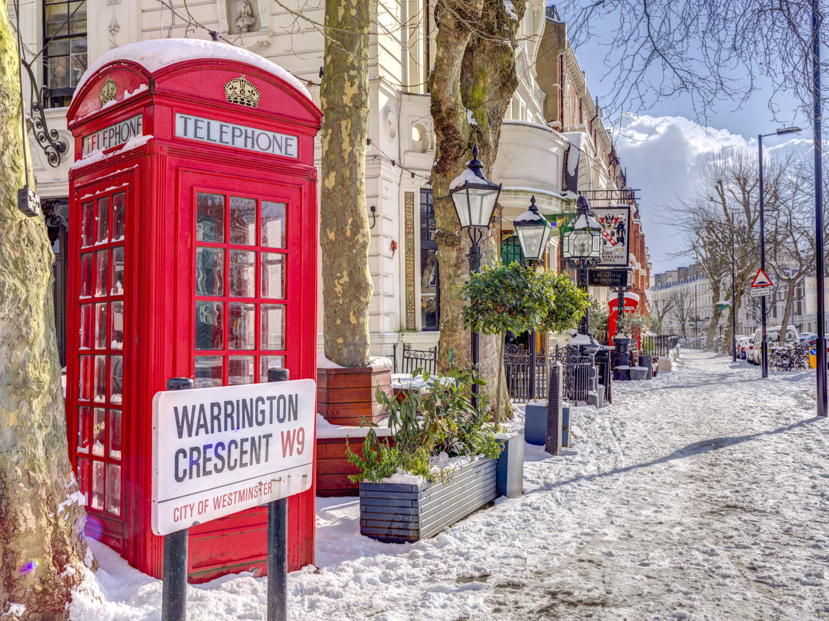 Maida Vale in snow Wall Mural in your room