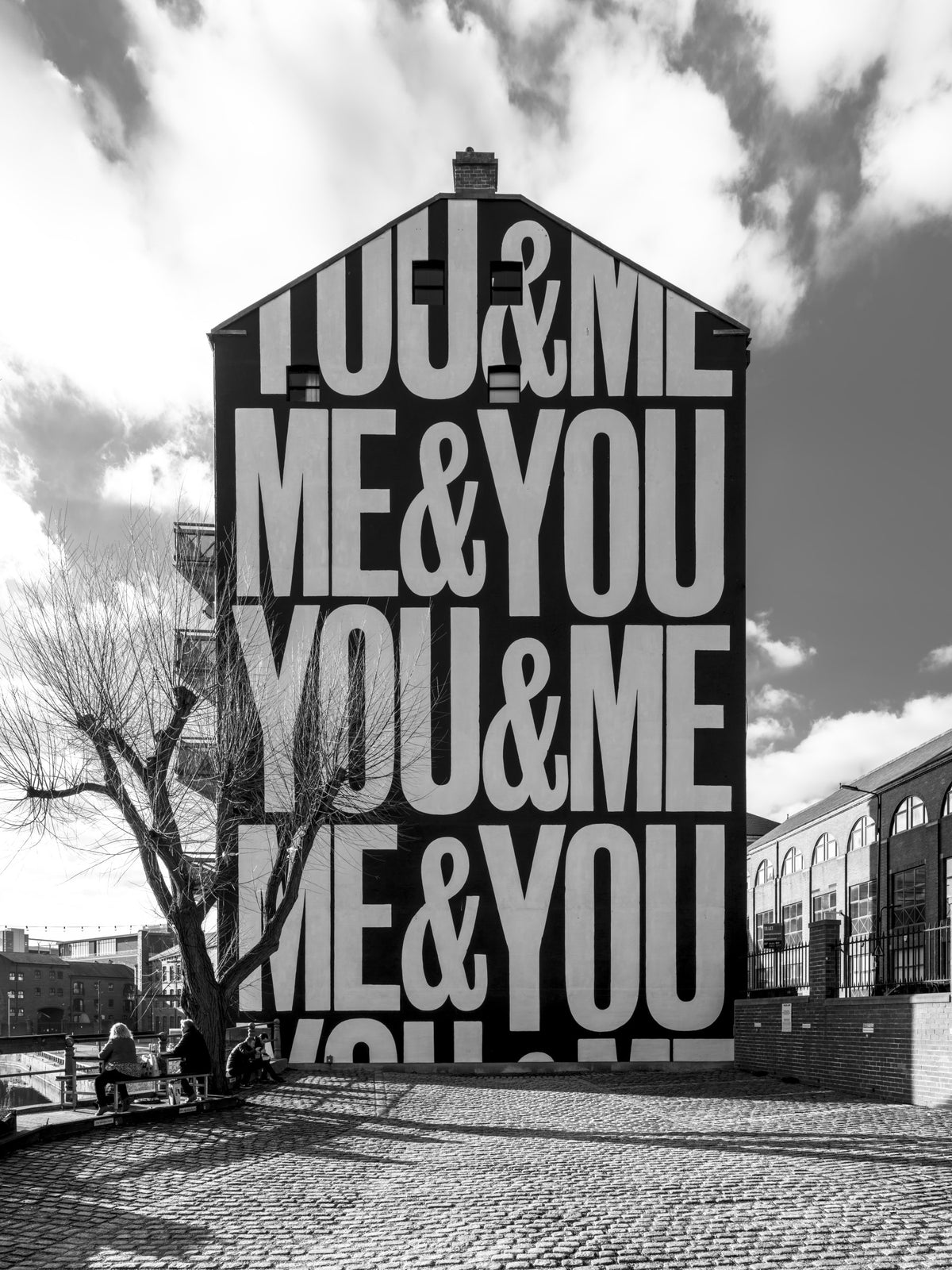 You & Me Urban Art Wall Mural in your room