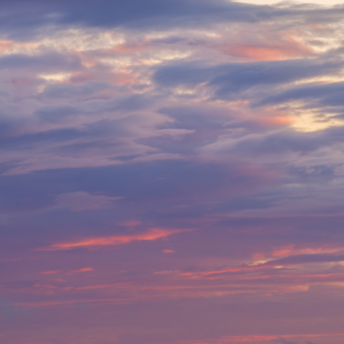 Twilight Cloudscape Wall Mural in your room