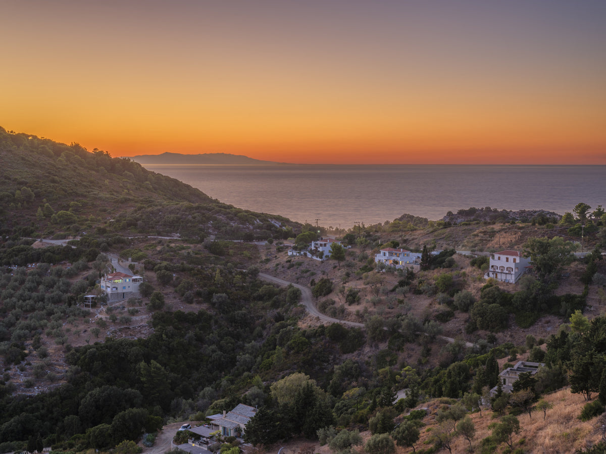 Golden Hour Coastline Serenity Wall Mural in your room