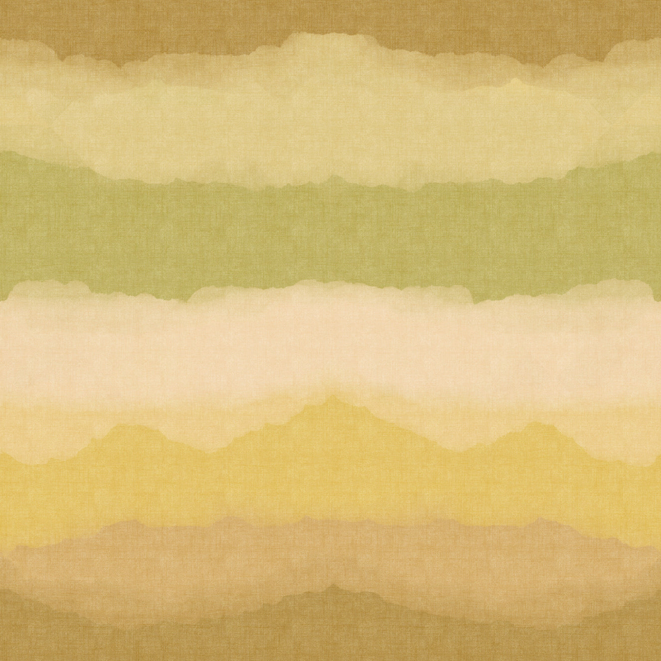 Relax Greenery Painted Horizon Mural Wall Mural