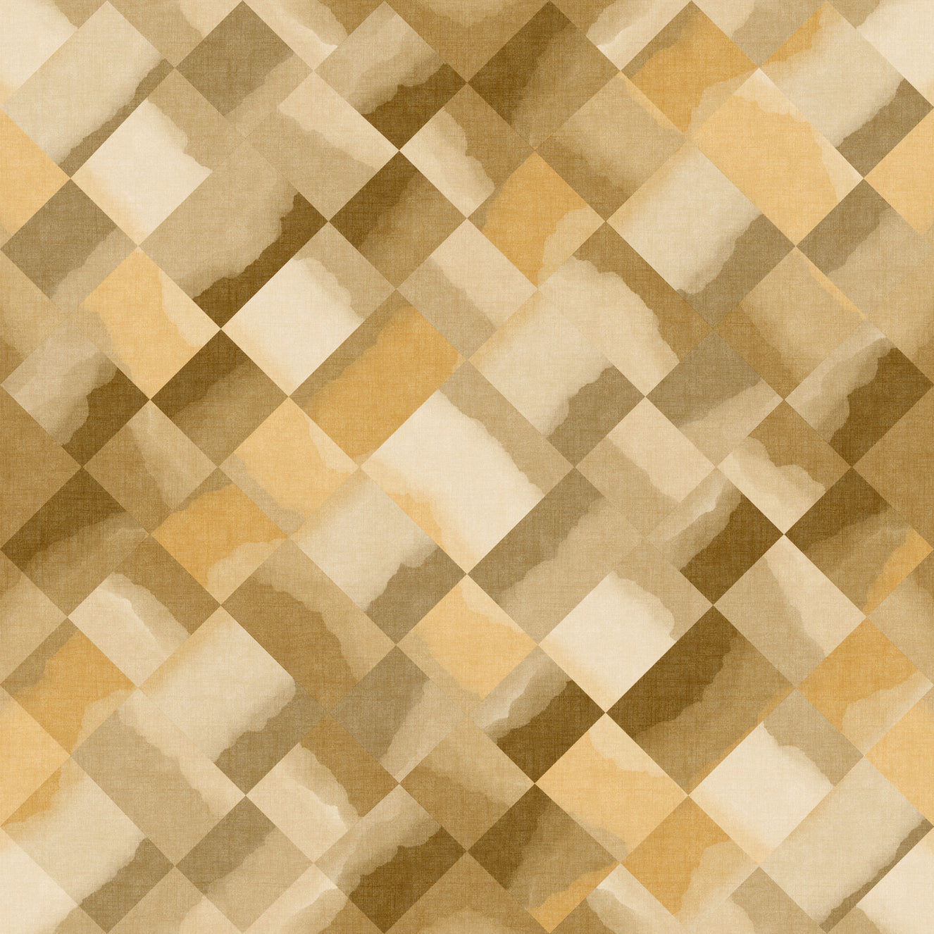 Relax Ocher Painted Checker Mural Wall Mural
