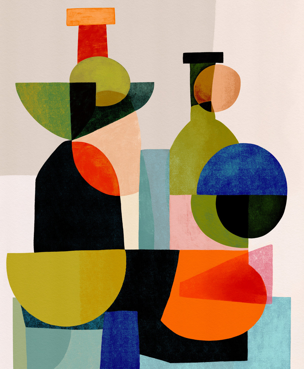 Abstract Vessel Study Wall Mural