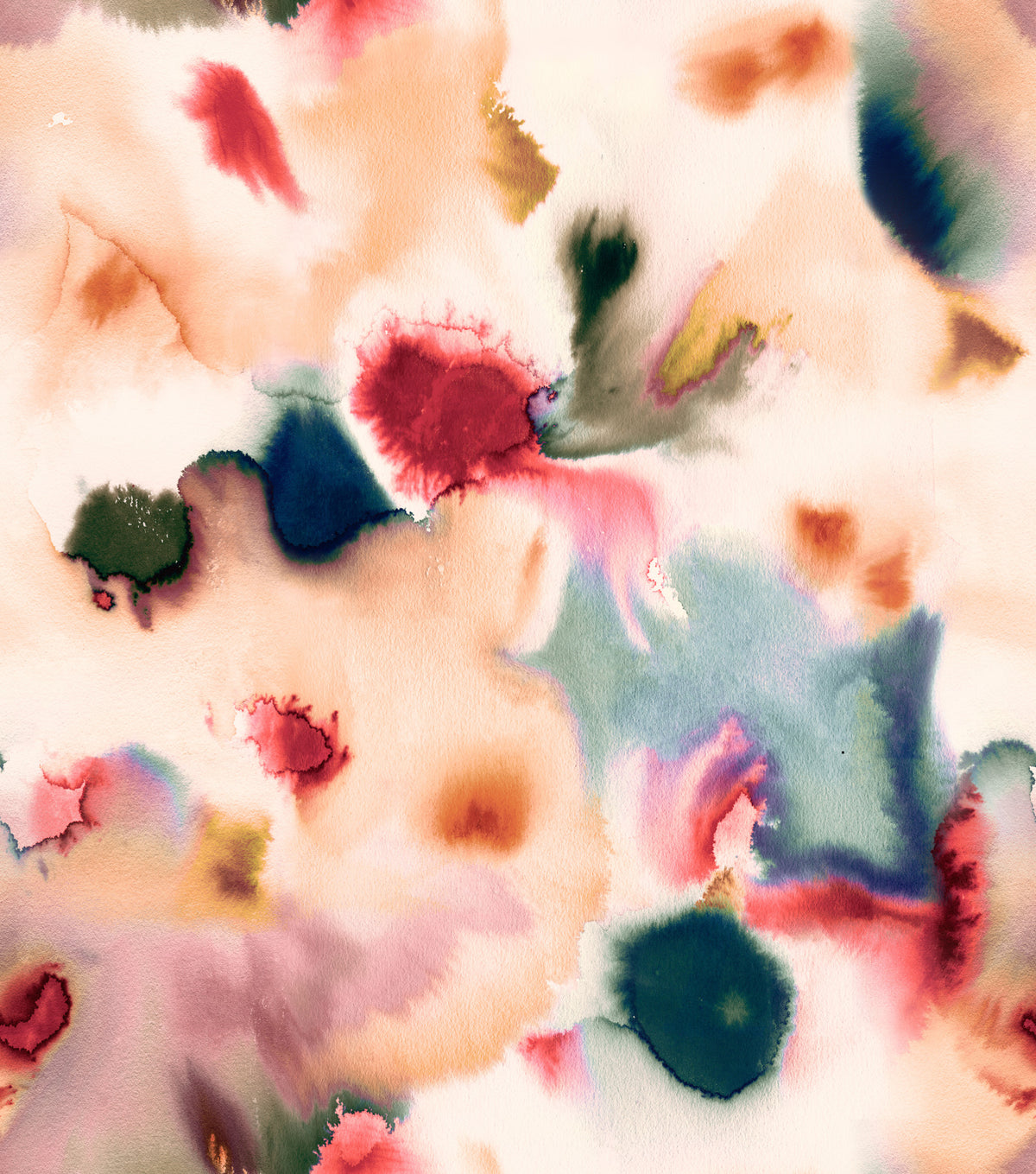 Abstract Watercolor Flow Wall Mural in your room — zoomed