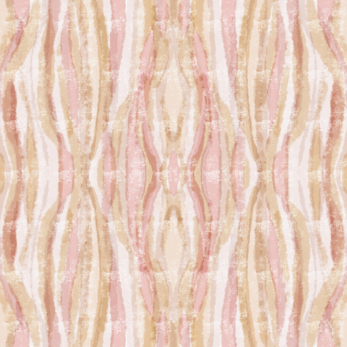 Soft Whisper ikat Waves Wallpaper⁠ in your room — zoomed