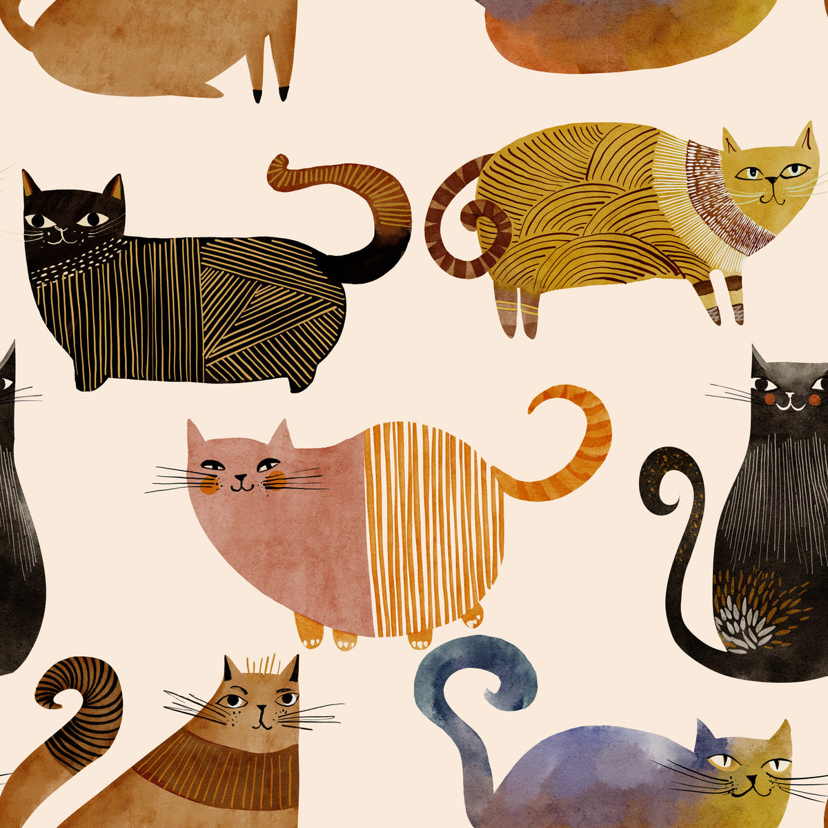 Curly Tail Club Wallpaper⁠ in your room — zoomed
