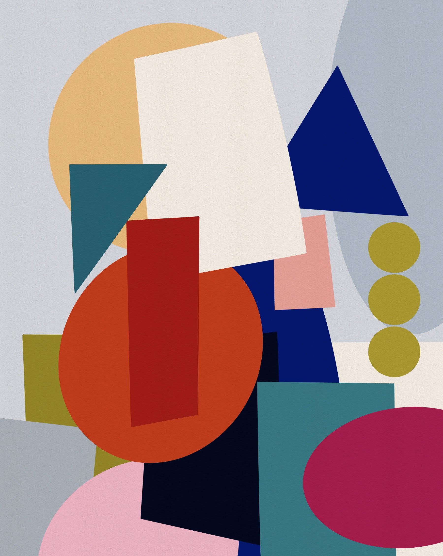 Playful Geometry Wall Mural