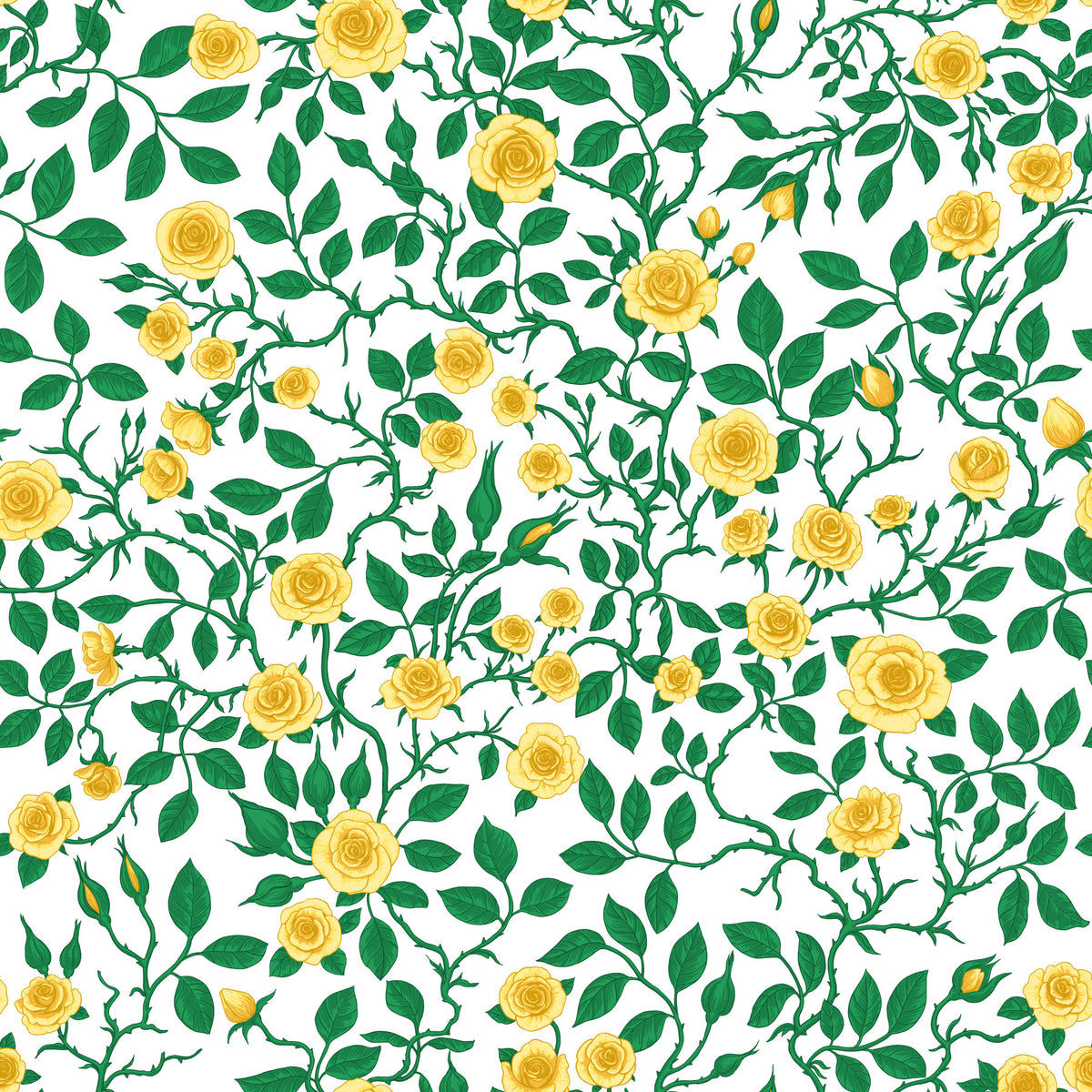 Golden Bloom Rose Trellis Wallpaper⁠ in your room
