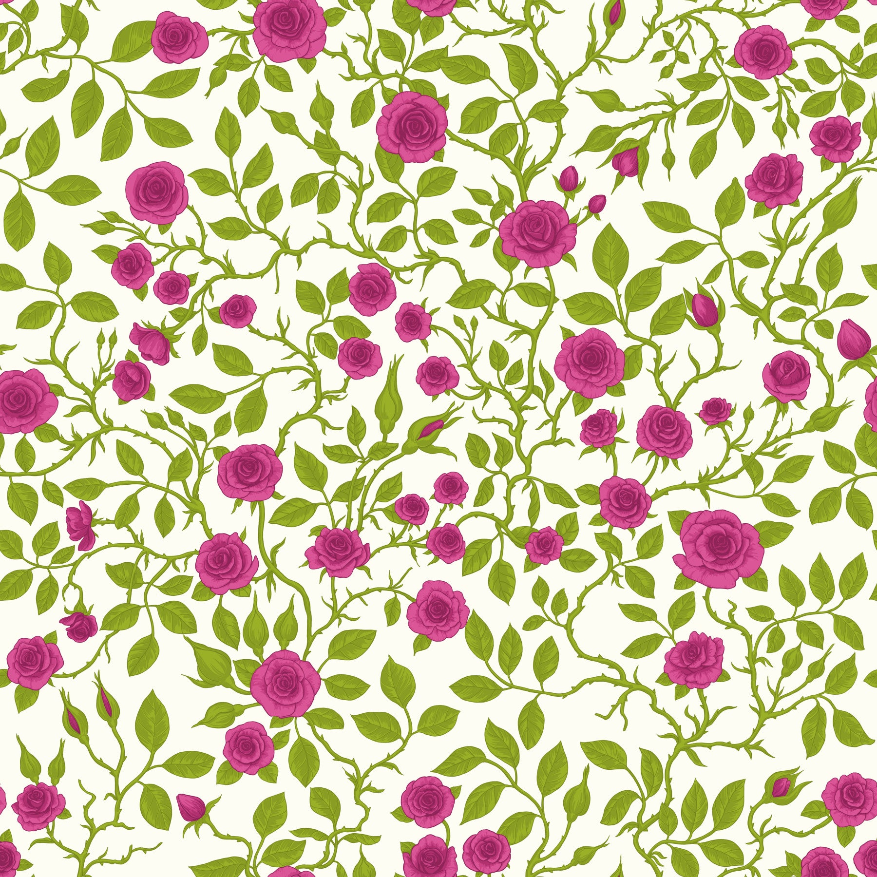 Blooming Rose Trellis Wallpaper⁠ in your room — zoomed