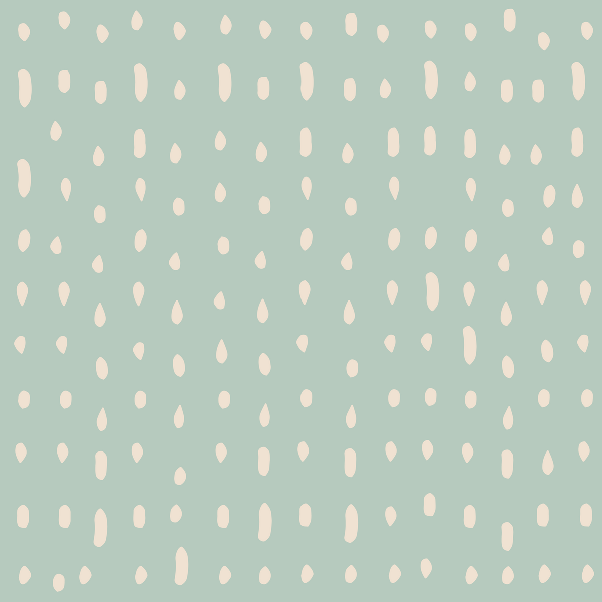 Mid Century Seed Dots Light Sage Wall Mural