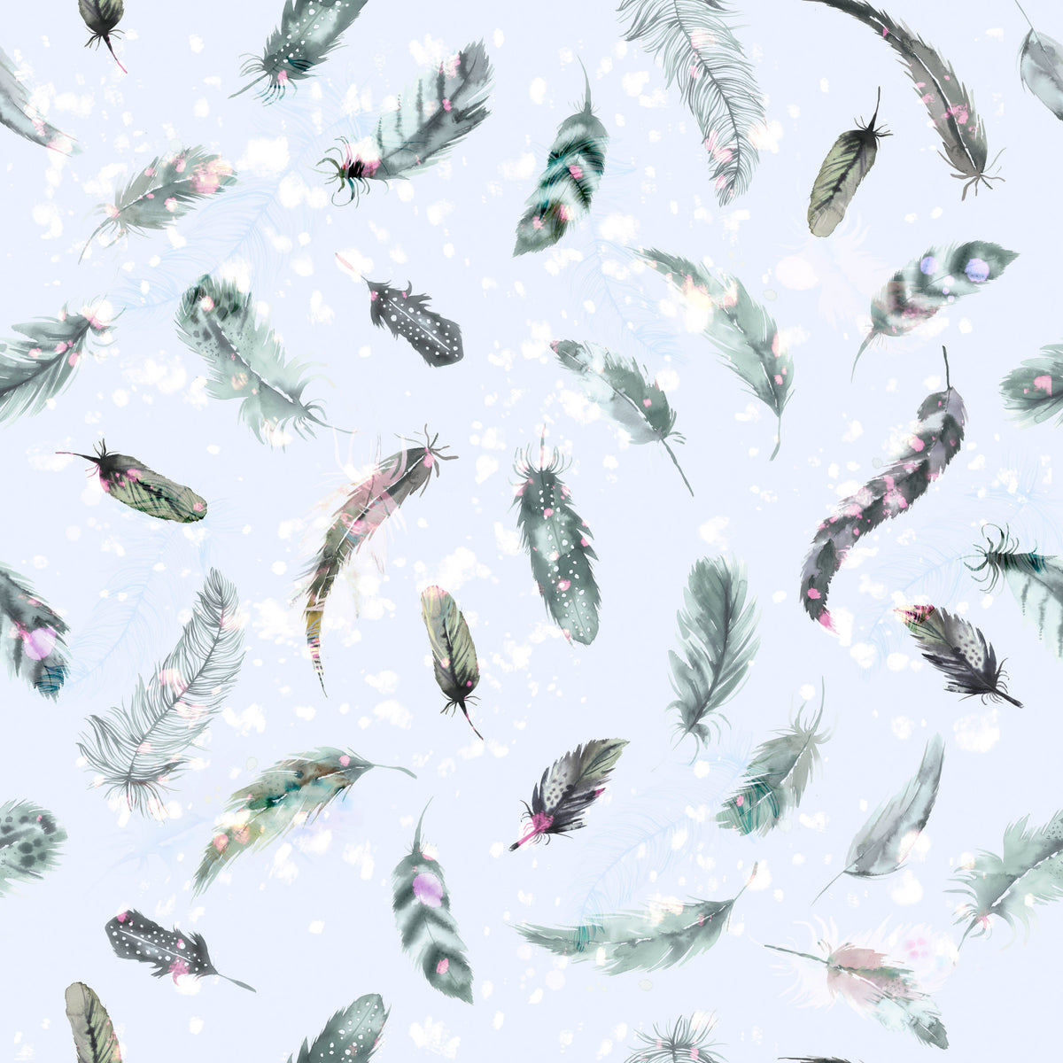 Ethereal Feather Dance Wallpaper⁠