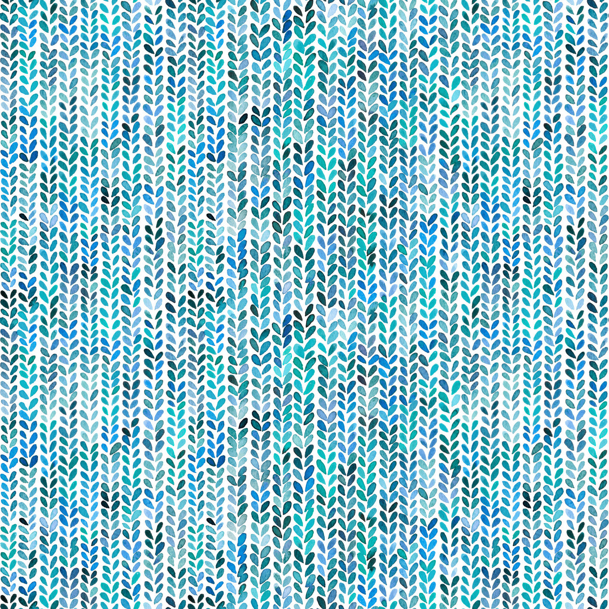 Aqua Knit Cascade Wallpaper⁠ in your room