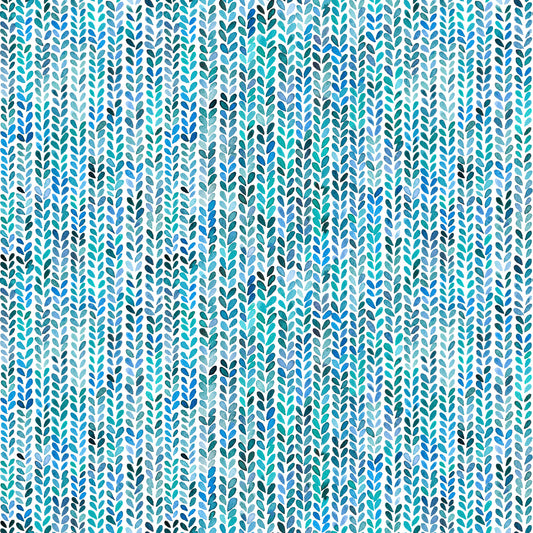 Aqua Knit Cascade Wallpaper⁠