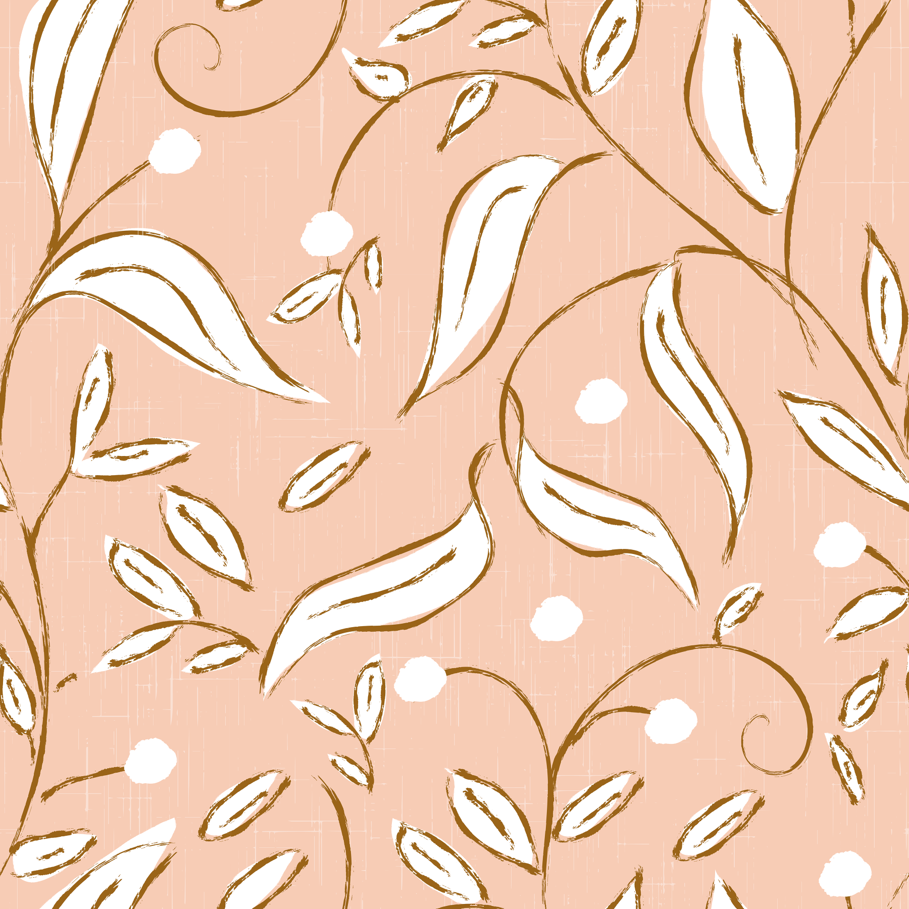Blush Botanical Vine Wallpaper Scandinavian Floral Wallpaper⁠