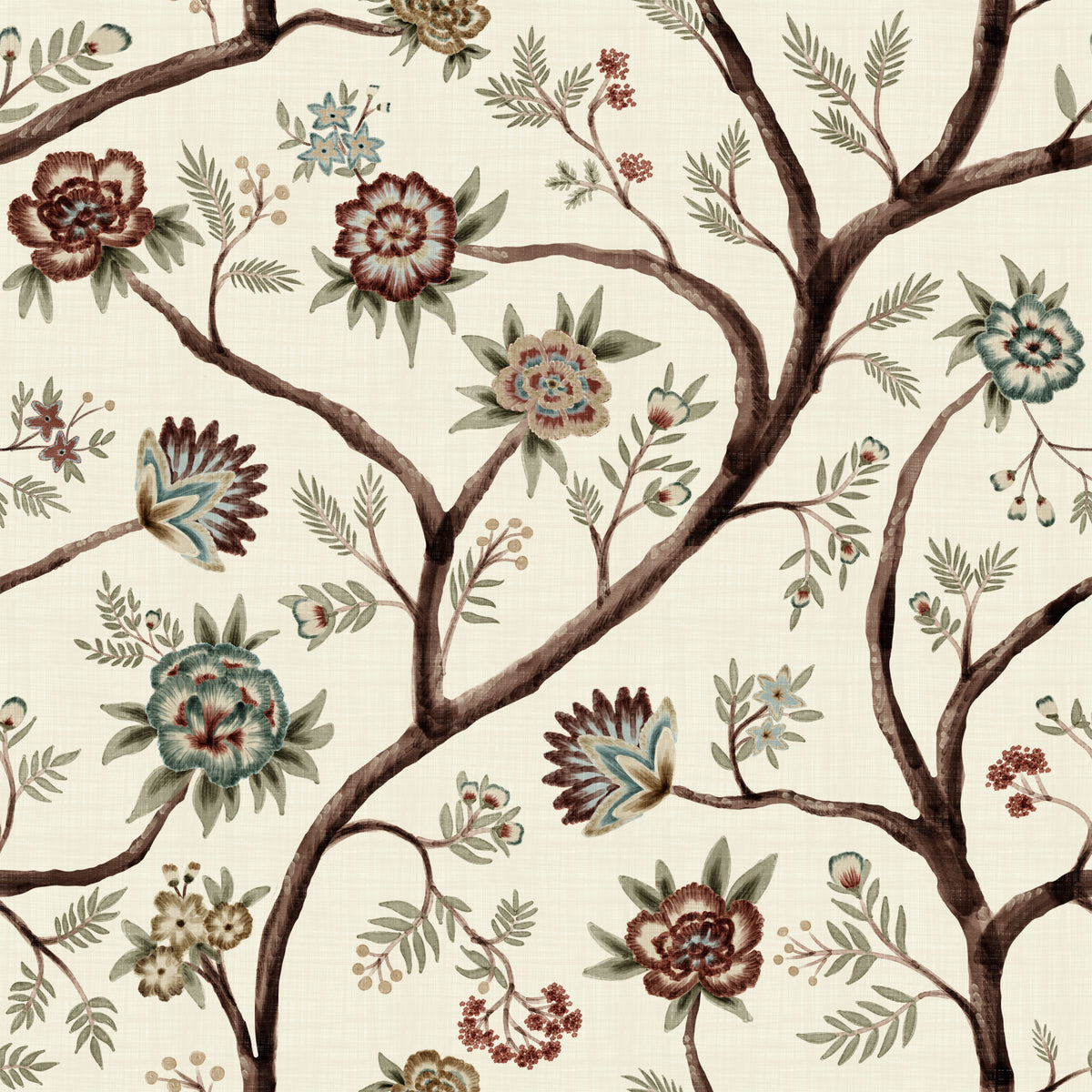 Never Ending Tree Chintz Revival Bright Wall Mural in your room