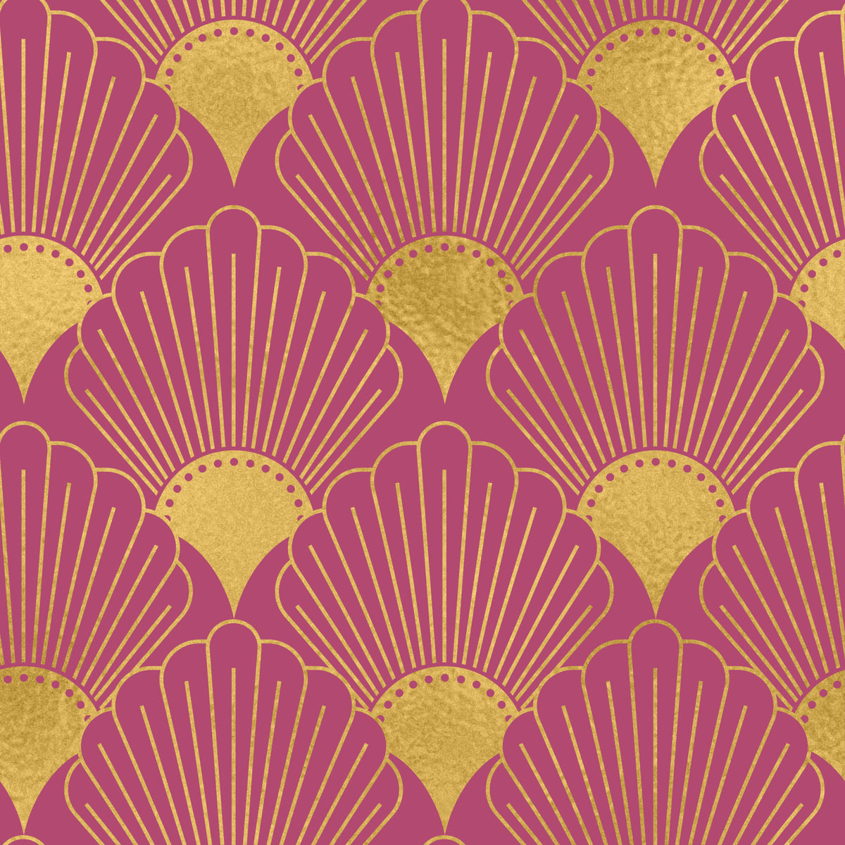 Gatsby Glamour Art Deco Fan Wallpaper
