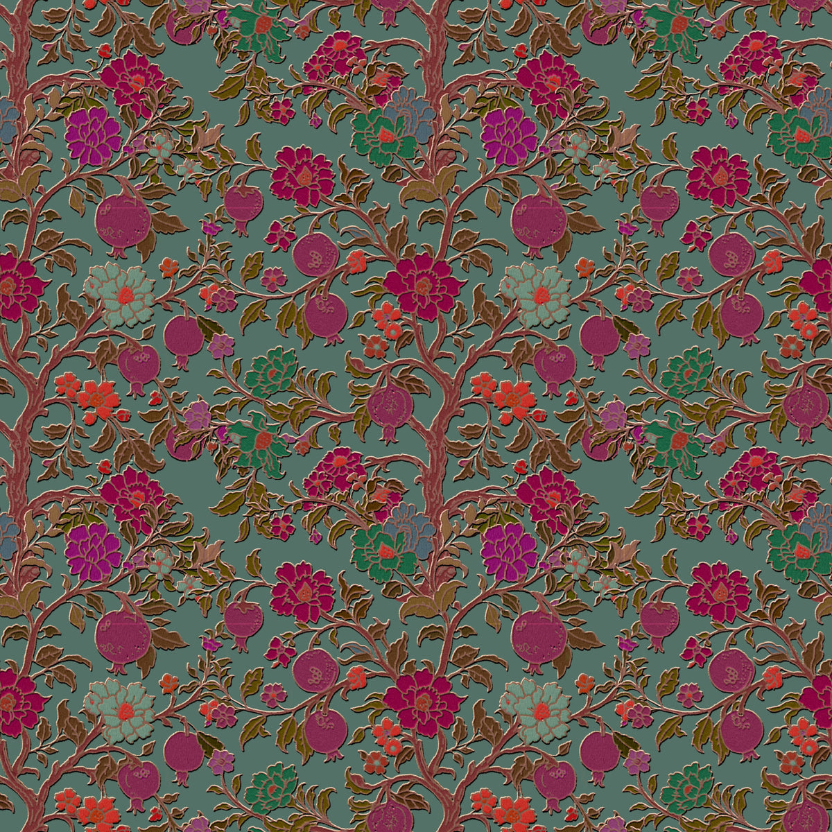 Midnight Garden Tree of Life Wall Decor Wallpaper⁠ in your room — zoomed