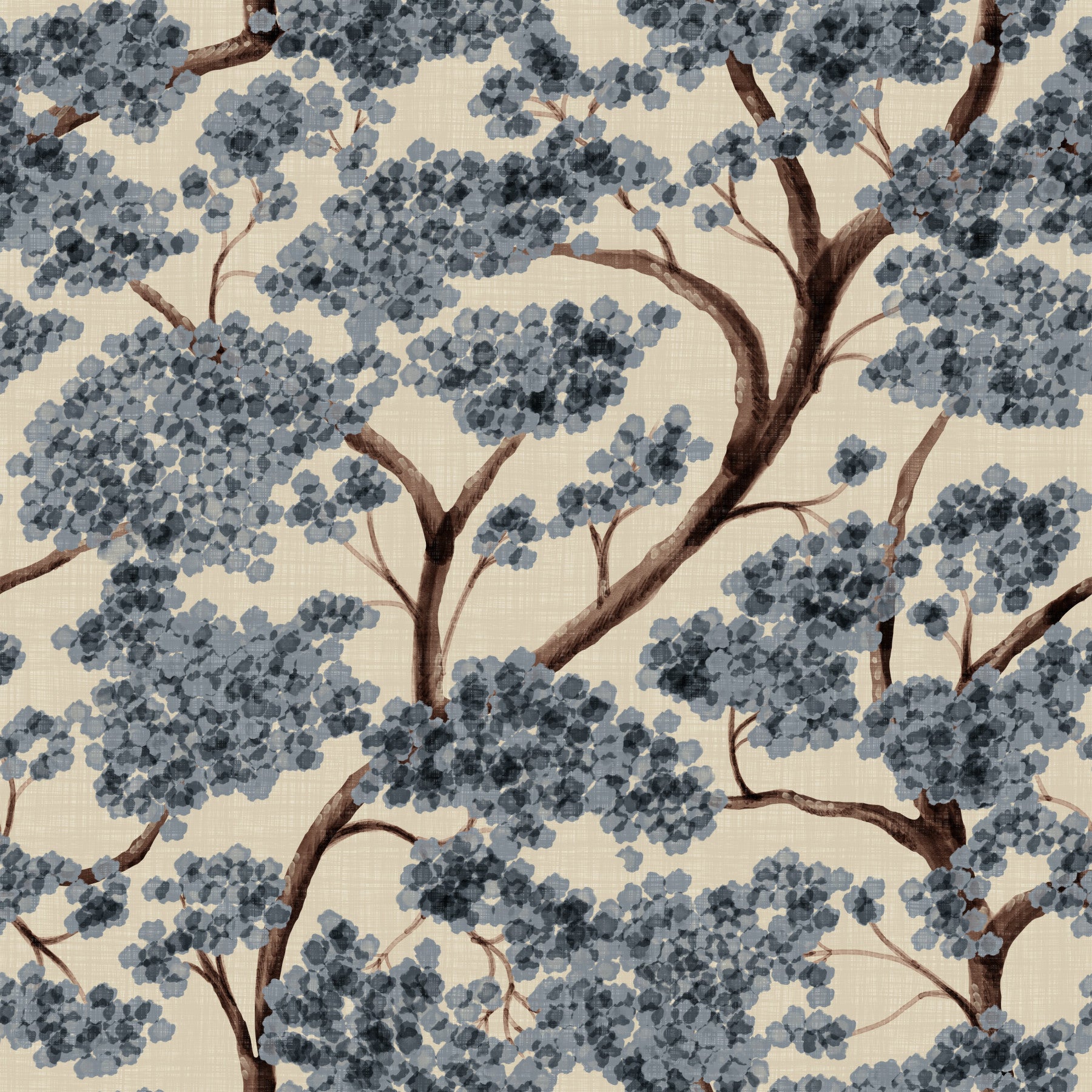 Never Ending Trailing Tree - Winter Wall Mural