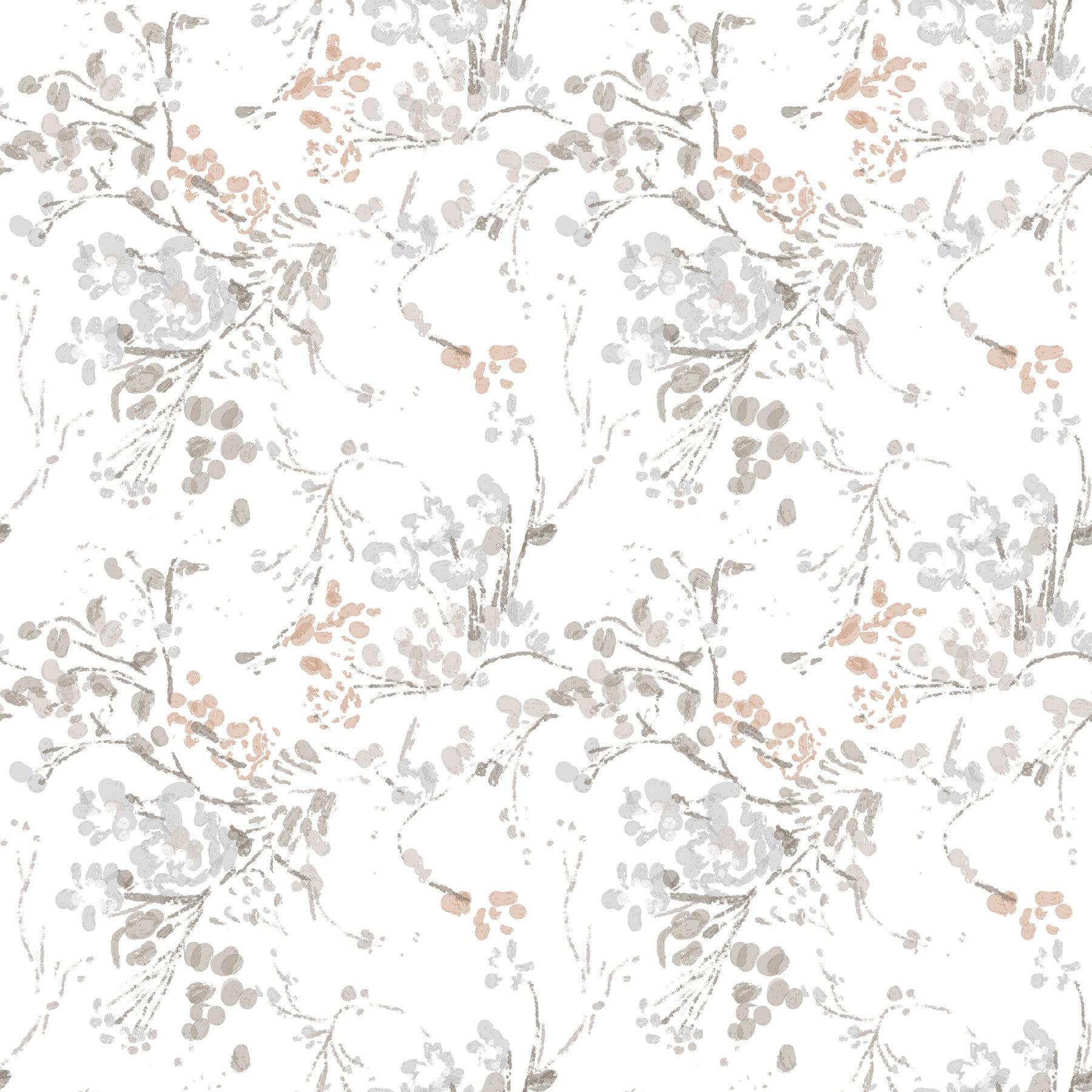 Whispering Pastel Botanicals Wallpaper⁠