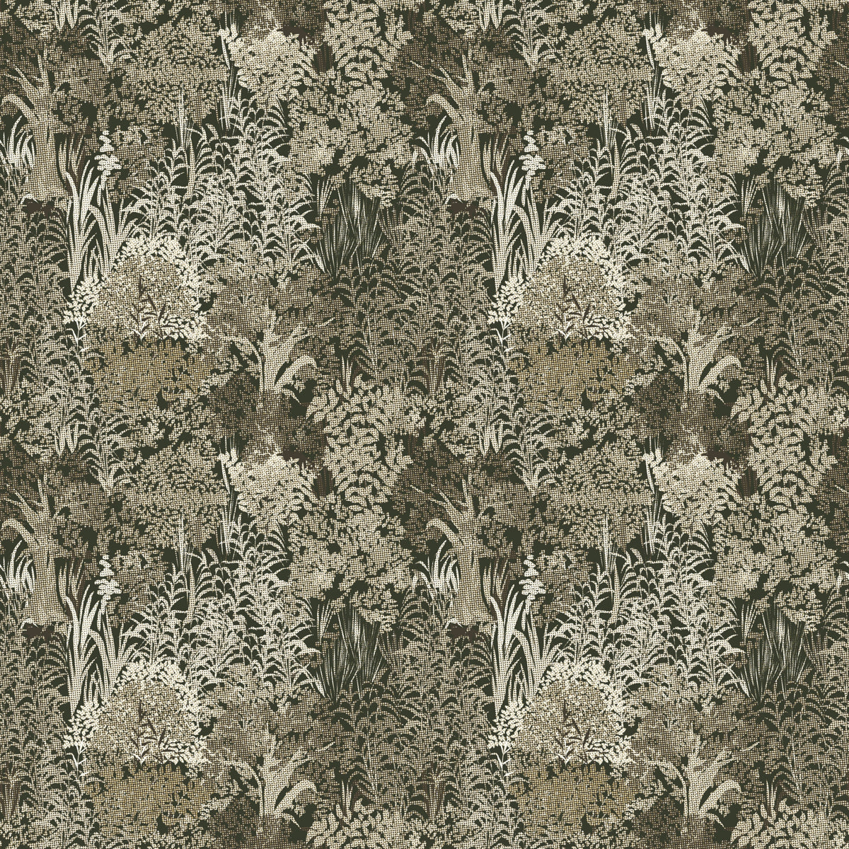 Pixelated Muted Lush Canopy Wallpaper⁠ in your room
