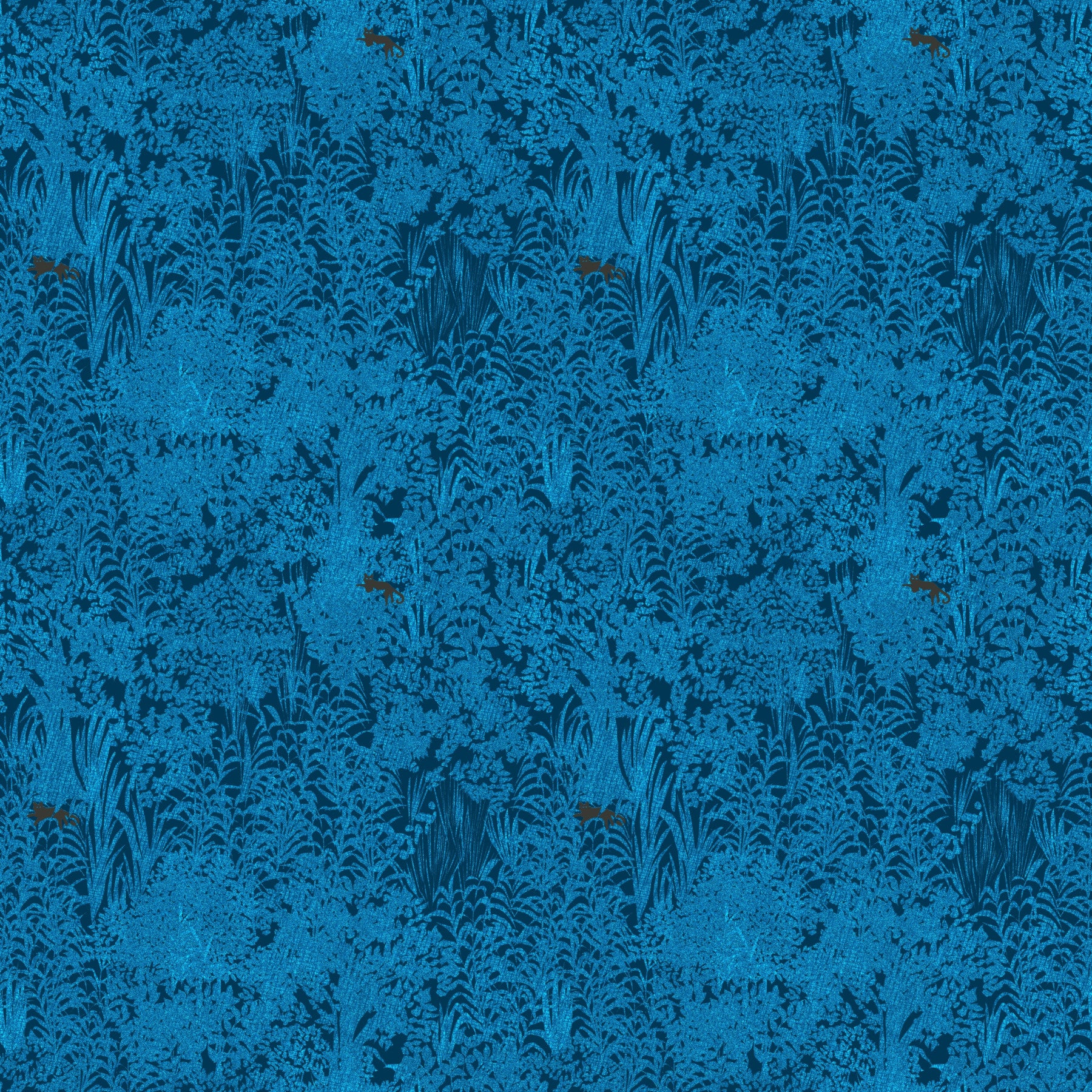 Midnight Blue Enchanted Forest Wallpaper⁠