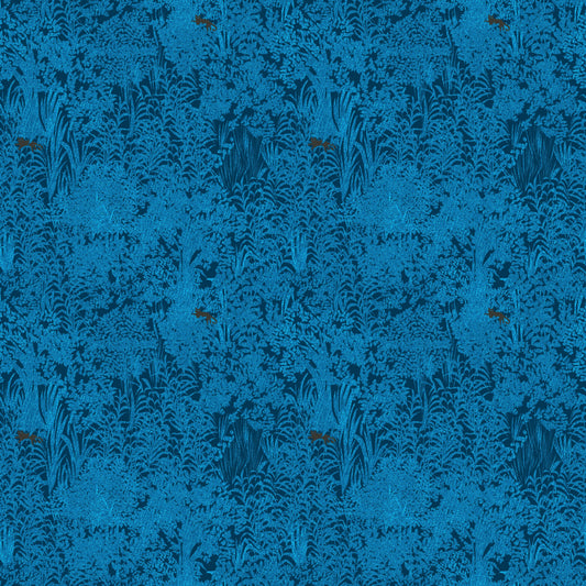 Midnight Blue Enchanted Forest Wallpaper⁠