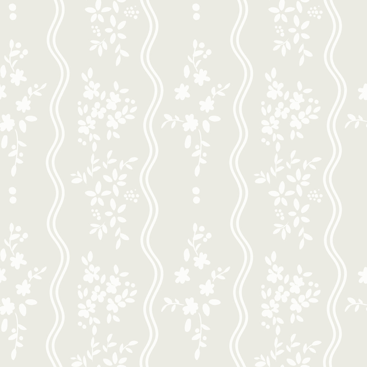 Serene Nordic Meadows Beige Wallpaper⁠ in your room
