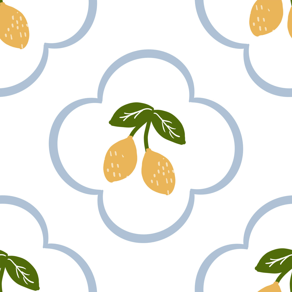 Fresh Lemons Wallpaper⁠ in your room — zoomed