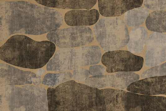 Rustic Earth Cobblestone Stone Wallpaper Wall Mural