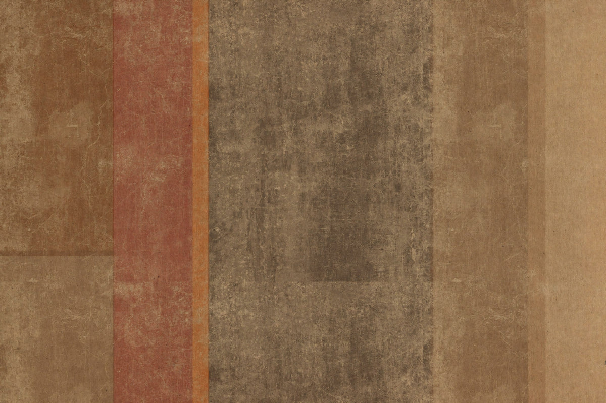 Rustic Earth Tones Color Block Wall Mural in your room