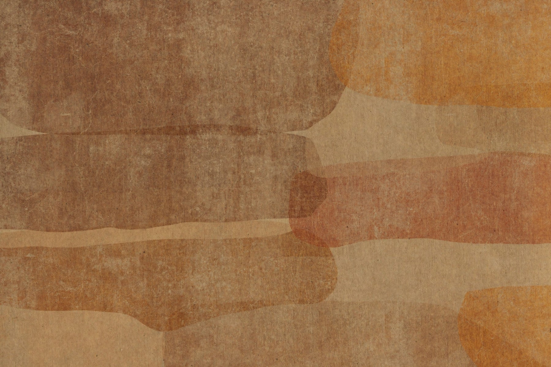 Earthy Terracotta Abstract Layered Wall Mural Wall Mural