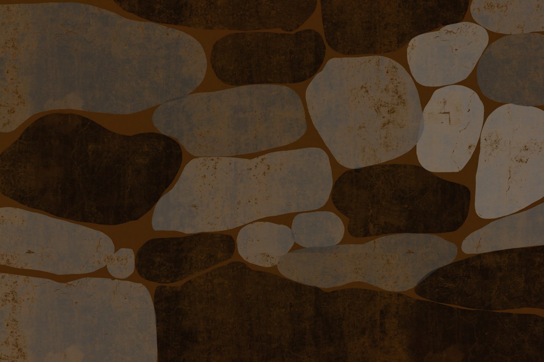 Textured Cobblestone Haven Wall Mural
