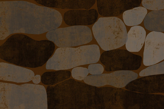 Textured Cobblestone Haven Wallpaper Wall Mural