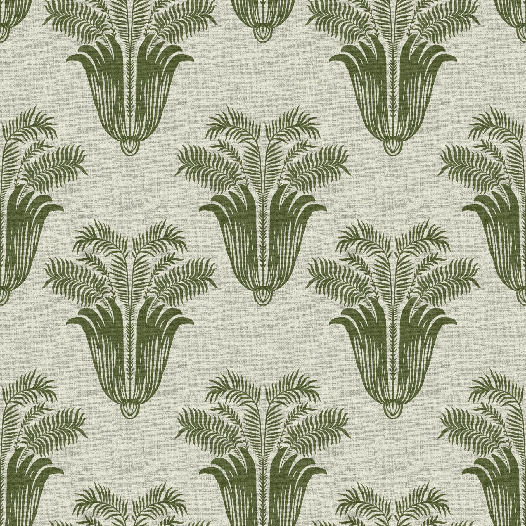 Mediterranean Sage Palm Leaf Wallpaper Wallpaper⁠