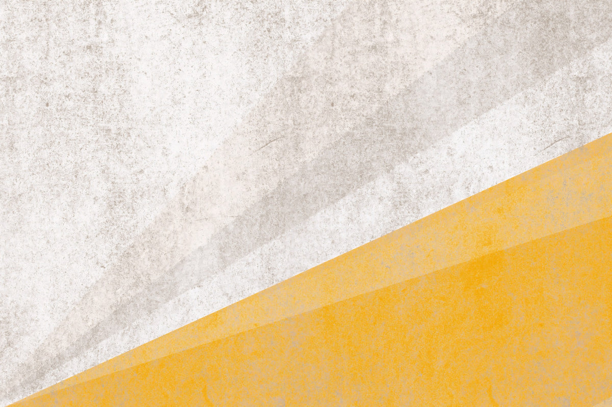 Modern Ochre and Textured Gray Geometric Wall Mural in your room — zoomed