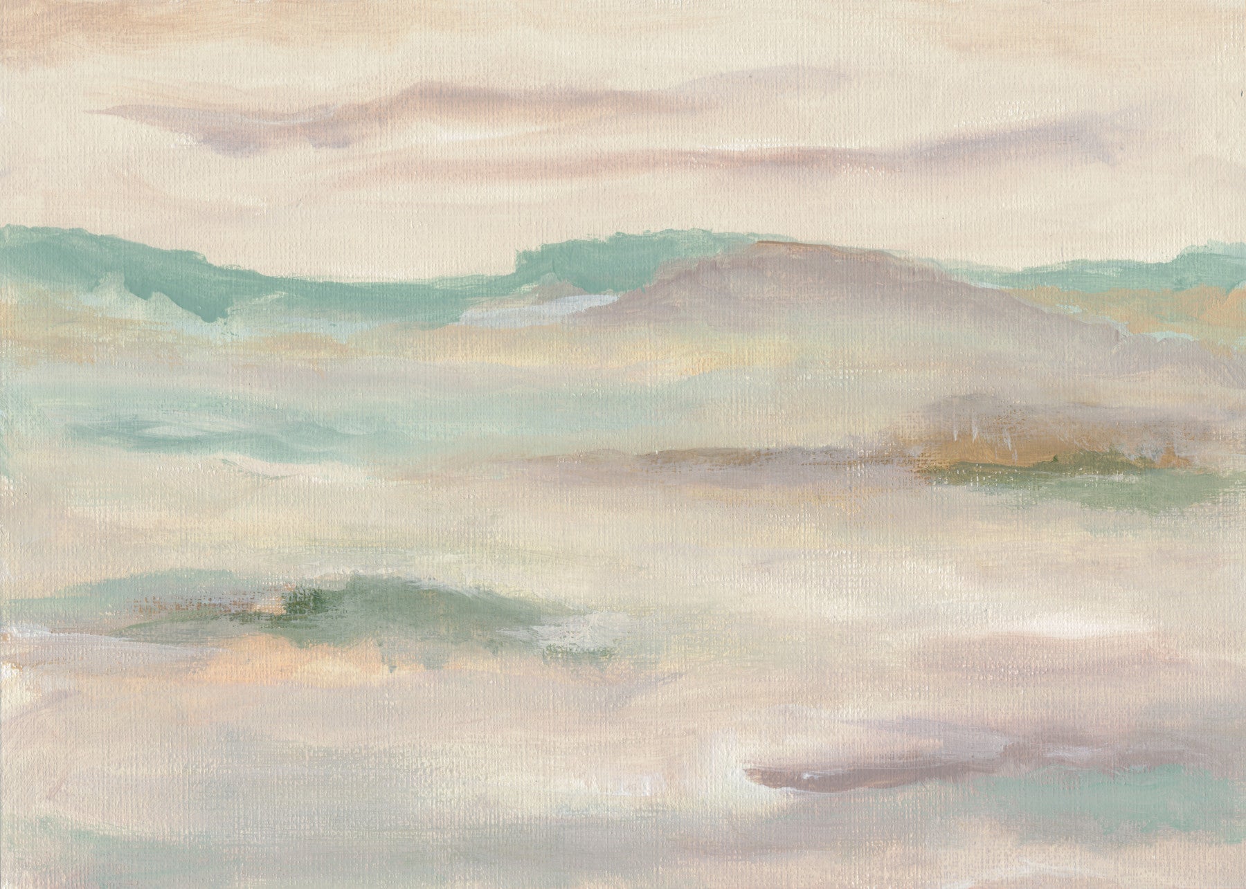 Pastel Mist Abstract Landscape Wallpaper Wall Mural