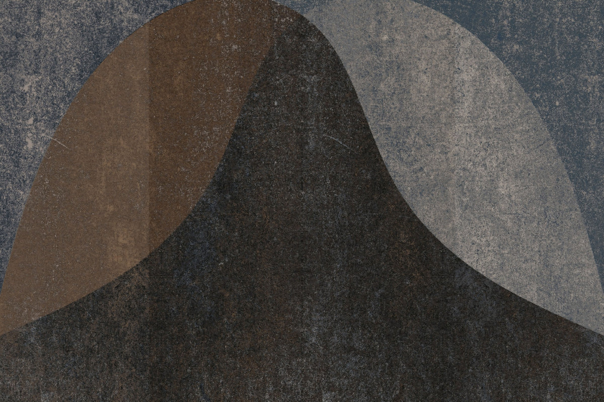 Earthy Textured Arches Abstract Wall Mural