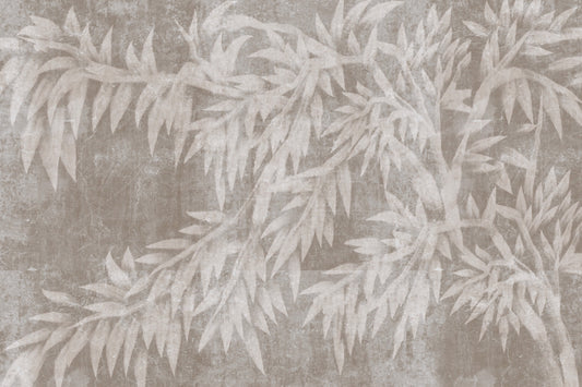 Serene Mist Bamboo Plaster Wallpaper Wall Mural