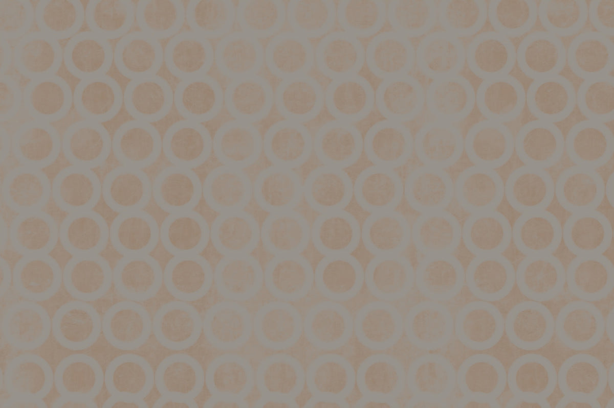 Taupe Interlocking Rings Geometric Wall Mural in your room