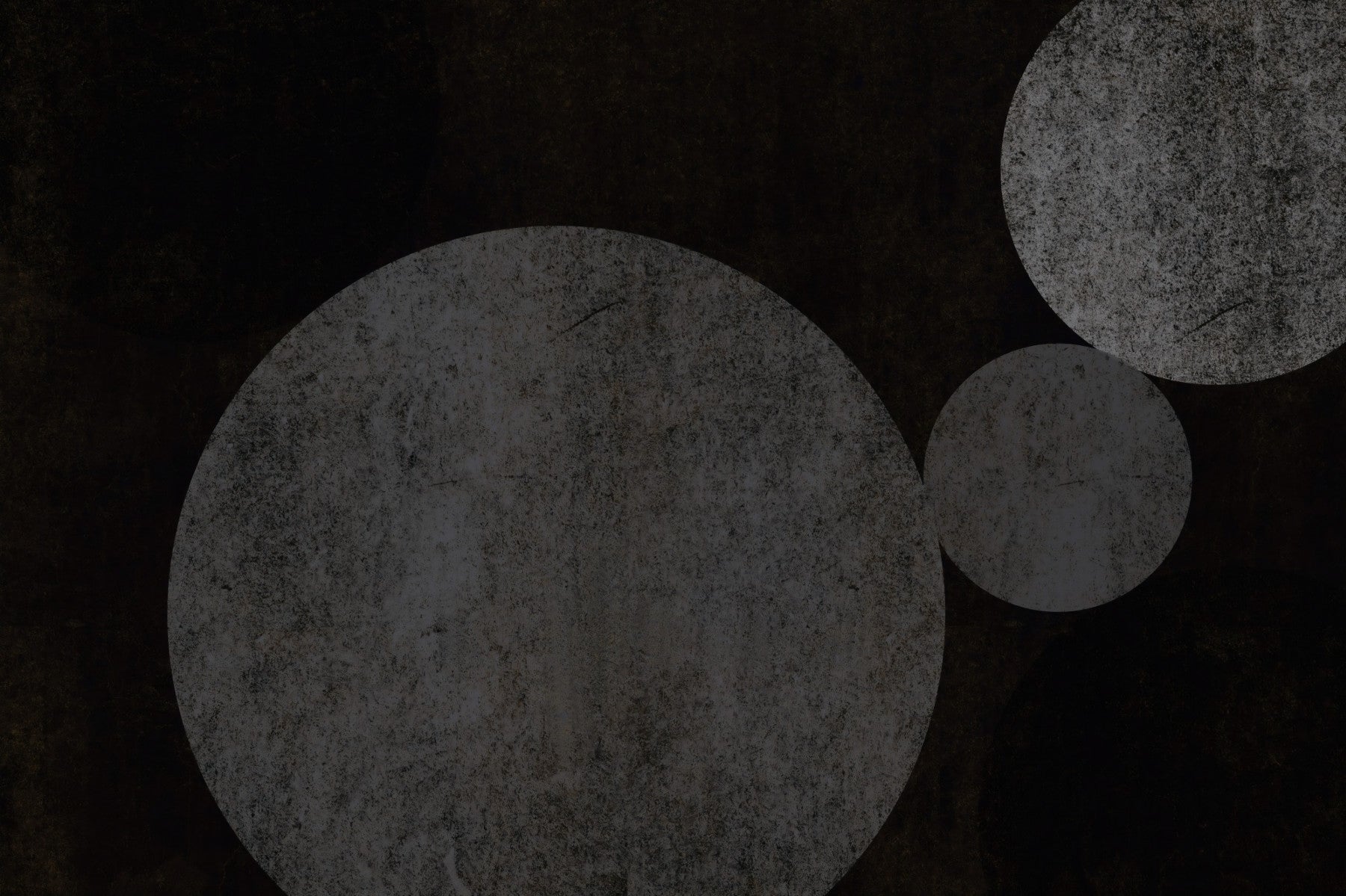 Textured Eclipse Dark Geometric Wallpaper Wall Mural