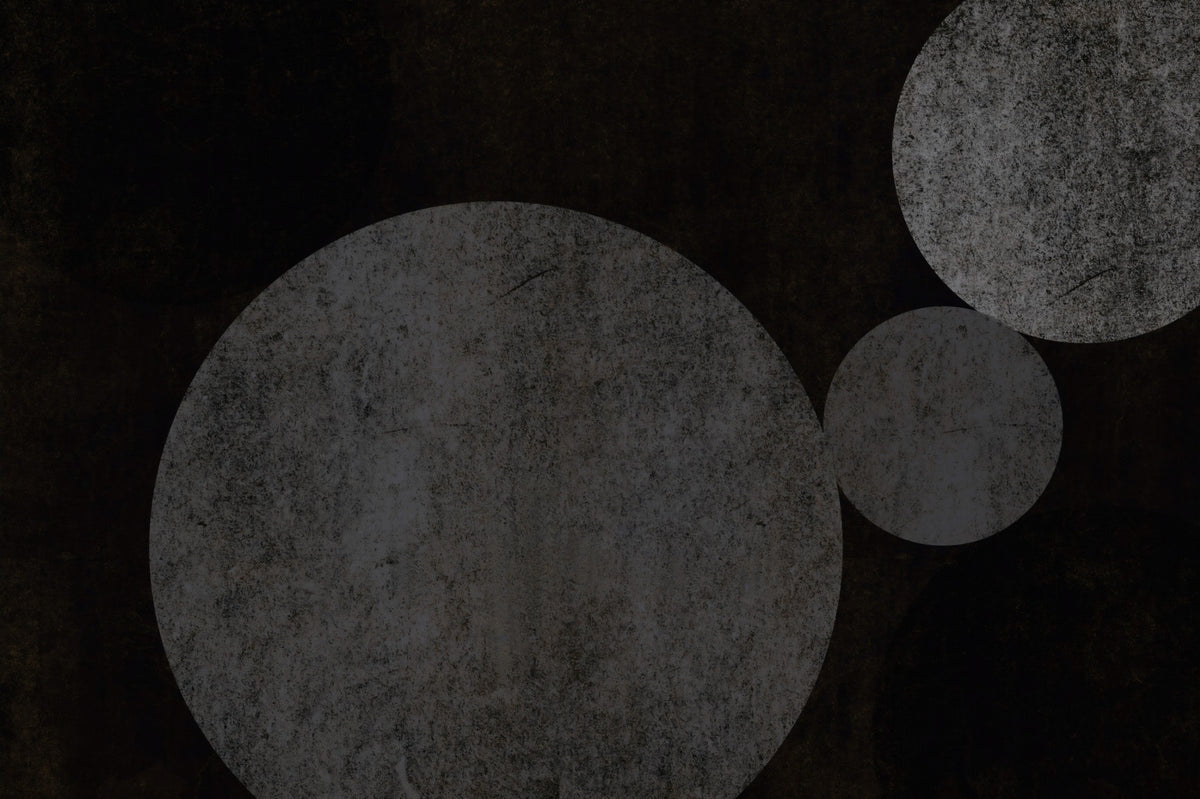 Textured Eclipse Dark Geometric Wall Mural in your room