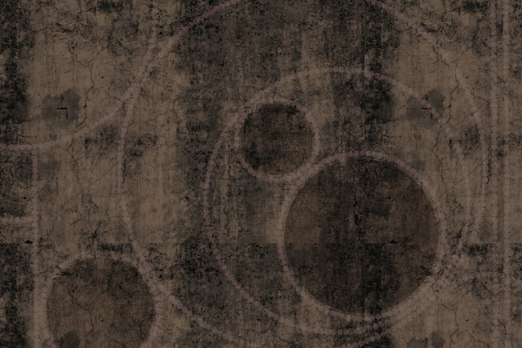 Distressed Charcoal and Sepia Stone Mural Wall Mural