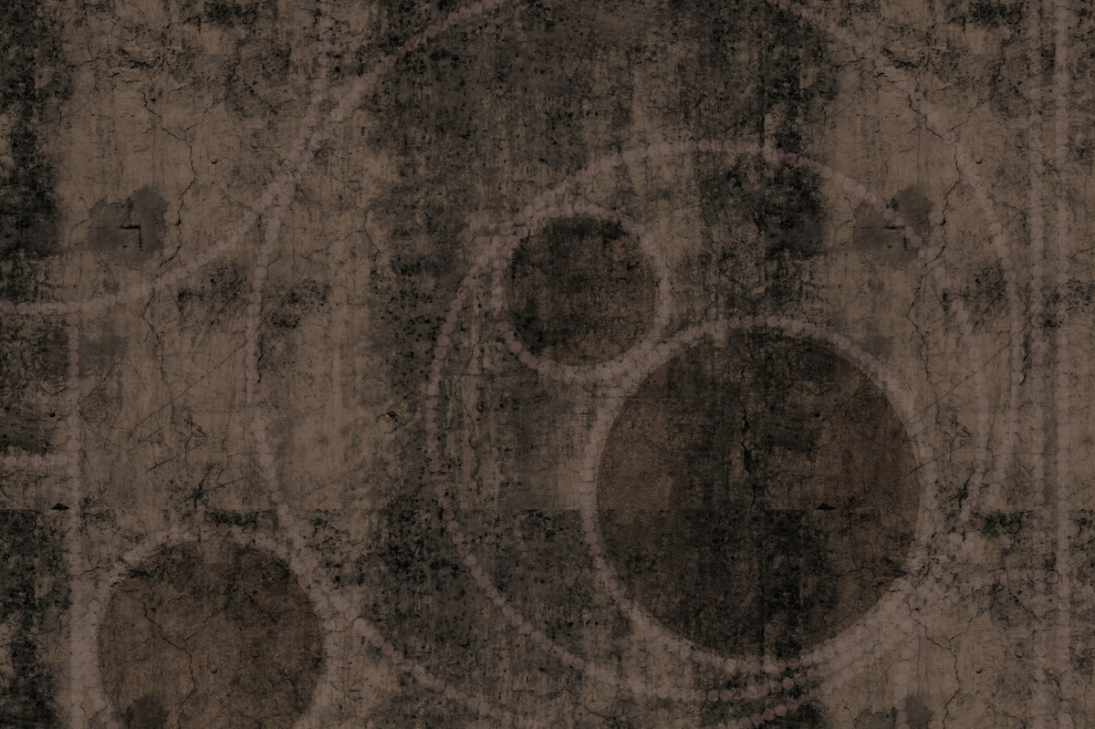Distressed Charcoal and Sepia Stone Wall Mural in your room — zoomed