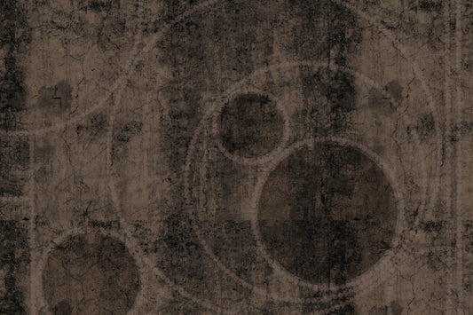 Distressed Charcoal and Sepia Stone Wall Mural