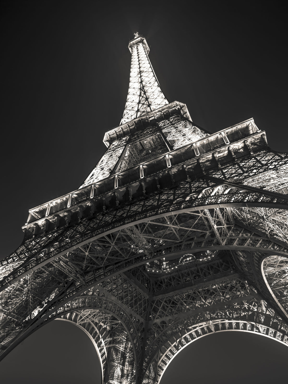 Parisian Night Architectural Perspective Wall Mural