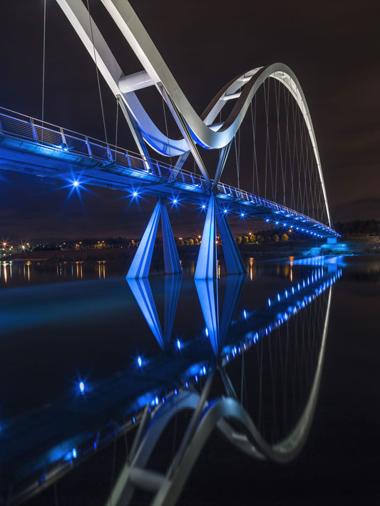 Stockton Infinity Bridge Nocturnal Glow Wall Mural