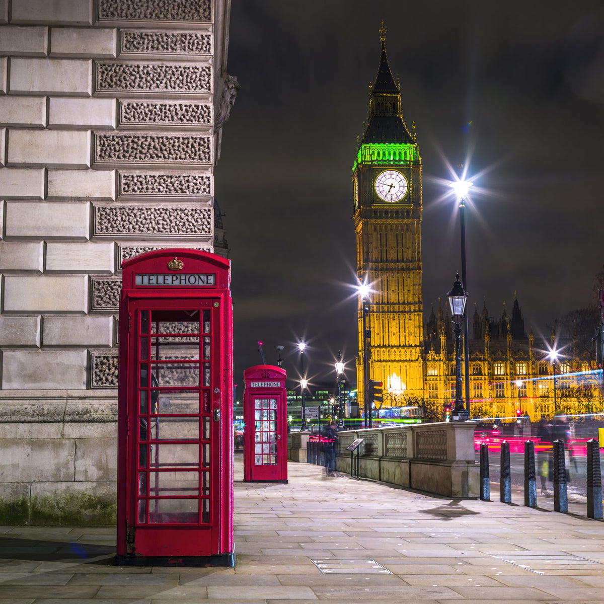 Midnight in London Wall Mural in your room
