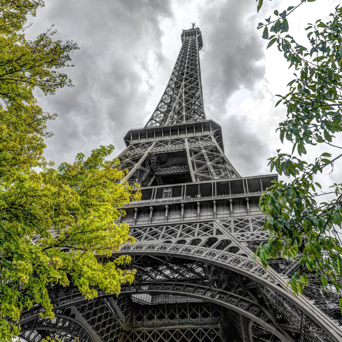 Parisian Skyward Perspective Art Wall Mural in your room
